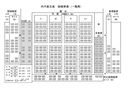 内子座文楽 御座席表（一階席）