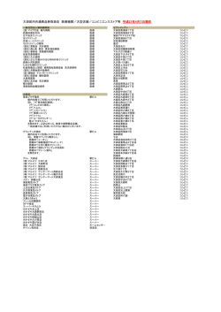 大田区内共通商品券取扱店 医療機関／大型店舗／コンビニエンスストア