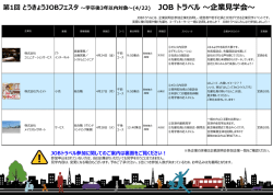 JOBトラベル - 東京しごとセンター