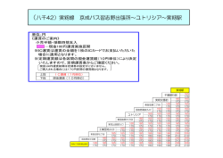 （八千42）実籾線 京成バス習志野出張所～ユトリシア～実籾駅