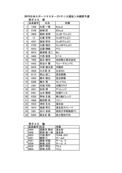 男子35 単 男子45 複