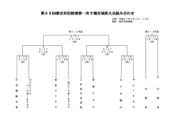 第86回都市対抗宮城1次予選組合せ