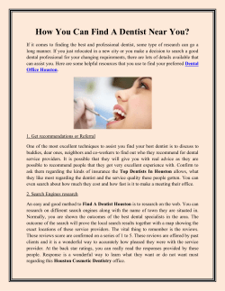 How You Can Find A Dentist Near You