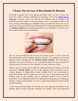 Choose The Services of Best Dentist In Houston