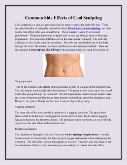 Common Side Effects of Cool Sculpting
