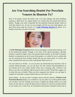 Are You Searching Dentist For Porcelain Veneers In Houston Tx