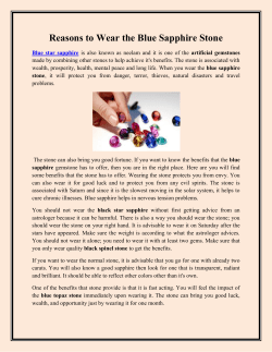 Reasons to Wear the Blue Sapphire Stone