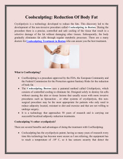 Coolsculpting Reduction Of Body Fat