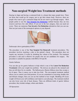 Non-surgical Weight loss Treatment methods