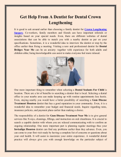 Get Help From A Dentist for Dental Crown Lengthening
