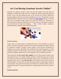 Are You Buying Gemstone Jewelry Online
