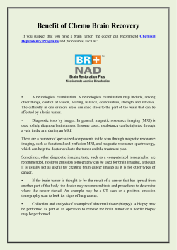 Benefit of Chemo Brain Recovery