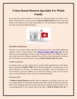 Urban Dental Houston Specialist For Whole Family