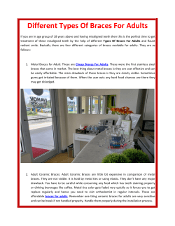 Different Types Of Braces For Adults