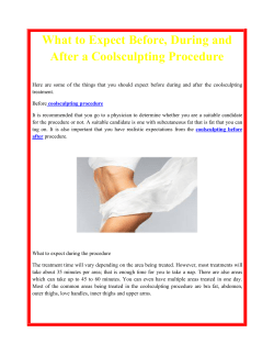 What to Expect Before, During and After a Coolsculpting Procedure
