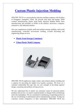 Custom Plastic Injection Molding