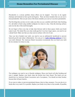 Home Remedies For Periodontal Disease