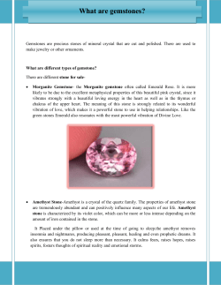 What are gemstones