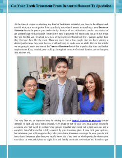 Get Your Teeth Treatment From Dentures Houston Tx Specialist