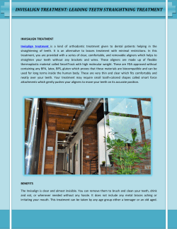 INVISALIGN TREATMENT LEADING TEETH STRAIGHTNING TREATMENT