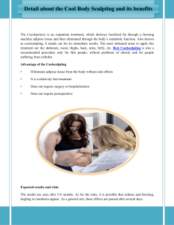 Detail about the Cool Body Sculpting and its benefits