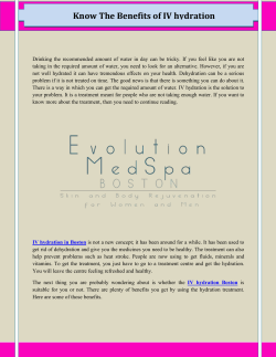 Know the Benefits of IV hydration