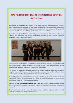 TIPS TO FIND BEST EMERGENCY DENTIST OPEN ON SATURDAY