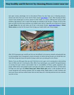 Stay healthy and fit forever by choosing fitness center near me (1)