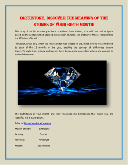 Birthstone, discover the meaning of the stones of your birth month