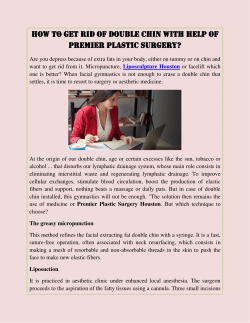 How to get rid of double chin with help of Premier Plastic Surgery
