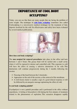 Importance of cool body sculpting