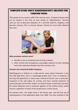 Complete guide about Radiofrequency Ablation for Varicose veins