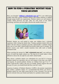 How To Find A Pediatric Dentist Near Your Location