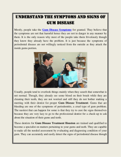 Understand The Symptoms and Signs of Gum Disease