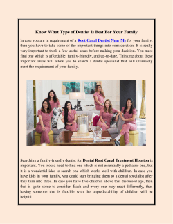 Know What Type of Dentist Is Best For Your Family