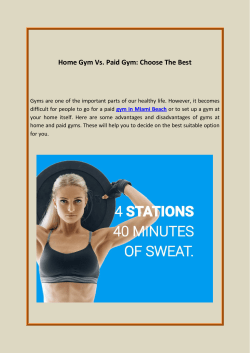 Home Gym Vs. Paid Gym Choose The Best