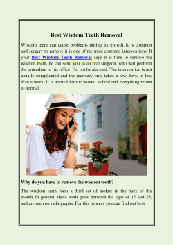 Best Wisdom Teeth Removal