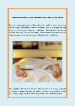 Get Relief From Back Pain With The Best Pillow For Back Pain