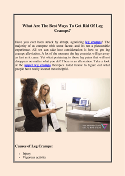 What Are The Best Ways To Get Rid Of Leg Cramps