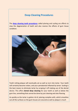 Deep Cleaning Procedures