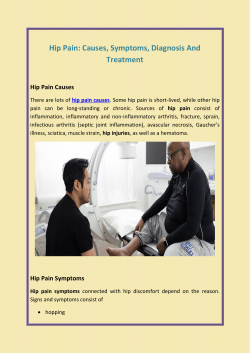 Hip Pain Causes, Symptoms, Diagnosis And Treatment