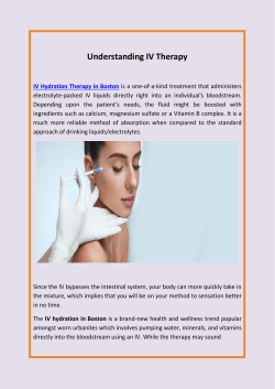 Understanding IV Therapy