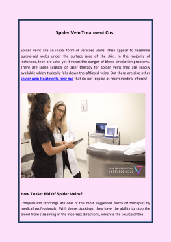 Spider Vein Treatment Cost