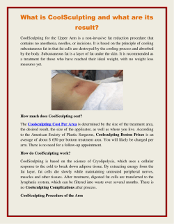 What is CoolSculpting and what are its result