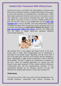 Sciatica Pain Treatment With Clinical Care