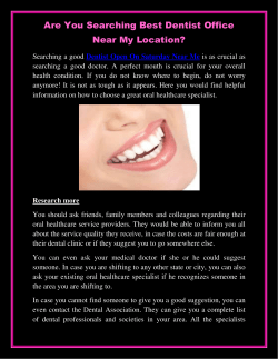 Are You Searching Best Dentist Office Near My Location