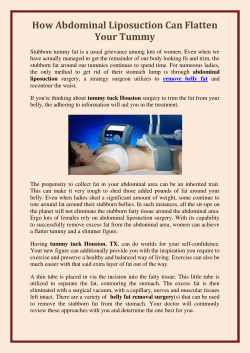 How Abdominal Liposuction Can Flatten Your Tummy