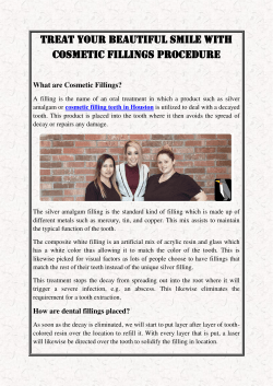 Treat Your Beautiful Smile With Cosmetic Fillings Procedure