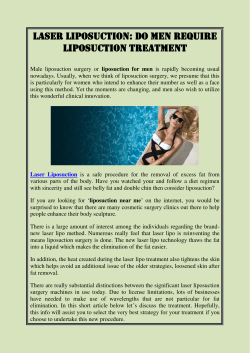 Laser Liposuction Do Men Require Liposuction Treatment