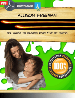 One Minute Herpes Cure PDF EBook Allison Freeman Precious Free Report ..... {ACCESS LINK INSIDE THE BOOK: Use Right Click &raquo; Open Link In New Tab}
